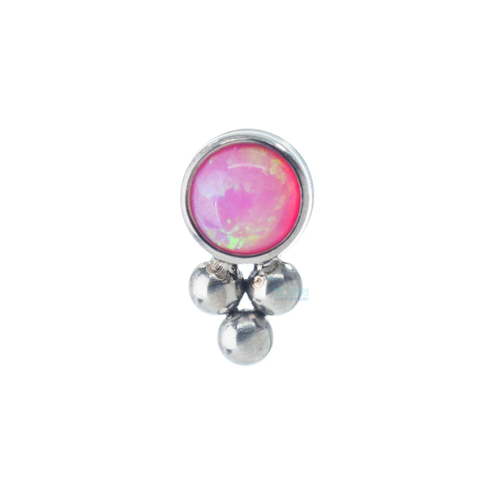 11HT-3 'Haute Couture' 2.5mm Opal Bezel Threaded End - Image 6