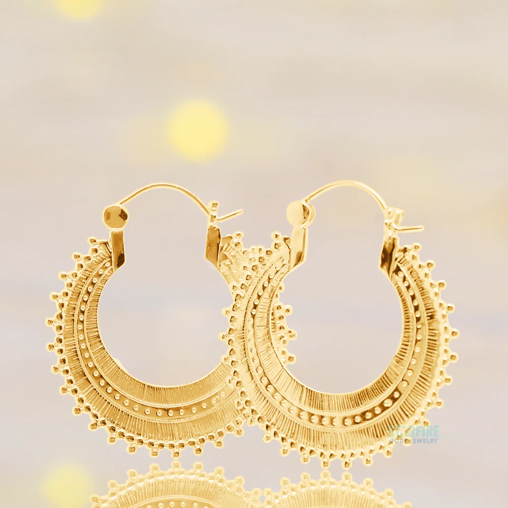 Afghan Hoop Earrings - Image 2