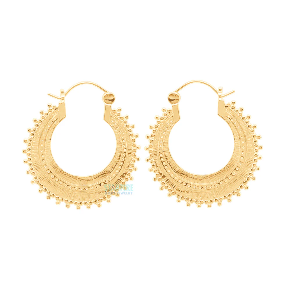 Afghan Hoop Earrings - Image 4
