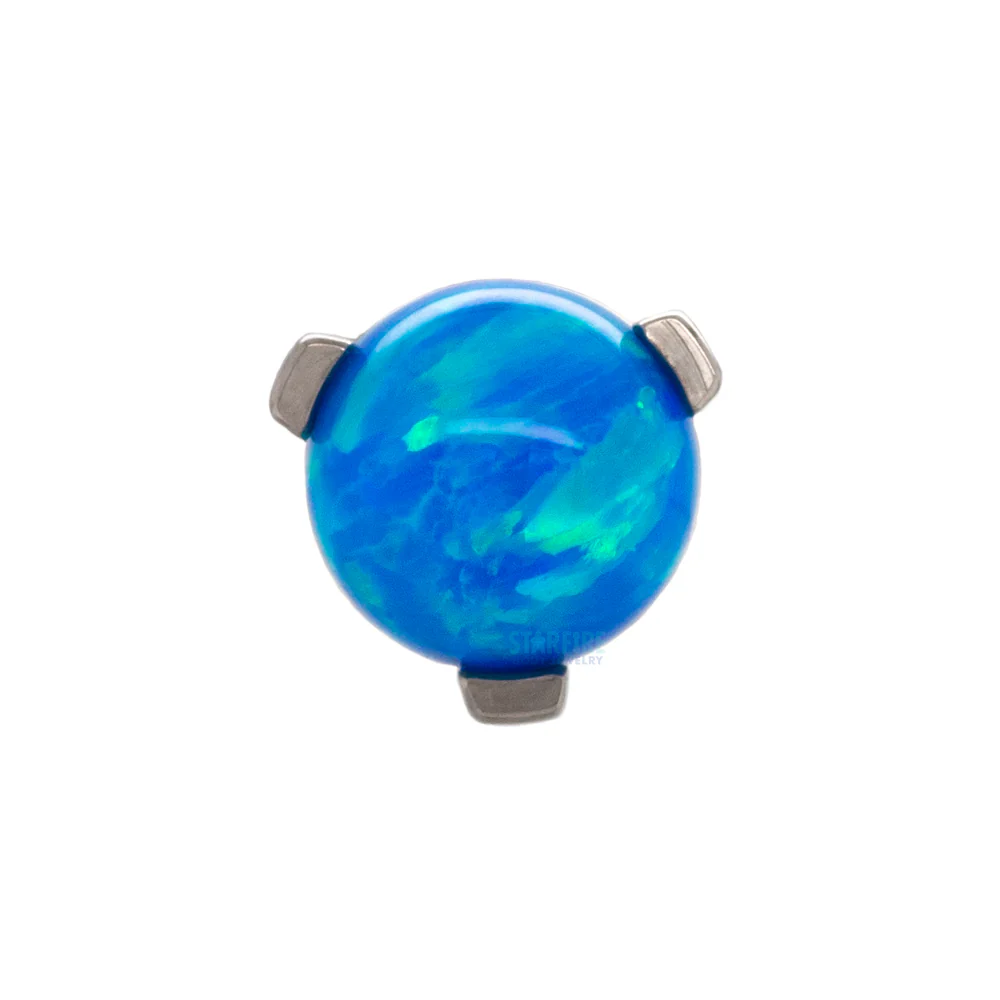 3mm Opal Orb Claw-Set Threaded End - Image 3