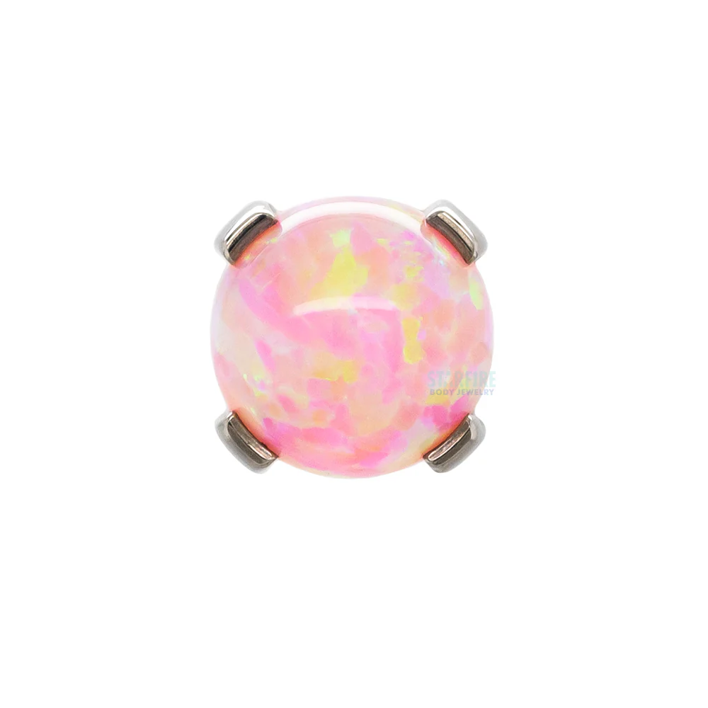 3mm Opal Orb Claw-Set Threaded End - Image 5