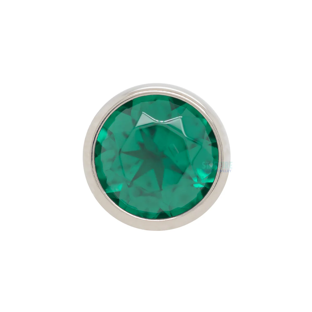 Bezel-Set Brilliant-Cut Gem Threaded End - Image 13