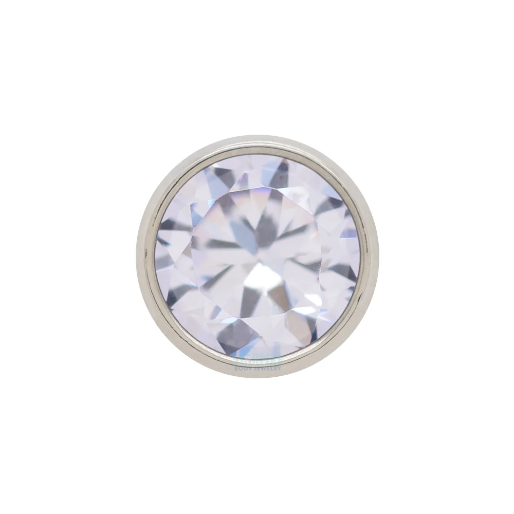 Bezel-Set Brilliant-Cut Gem Threaded End - Image 16