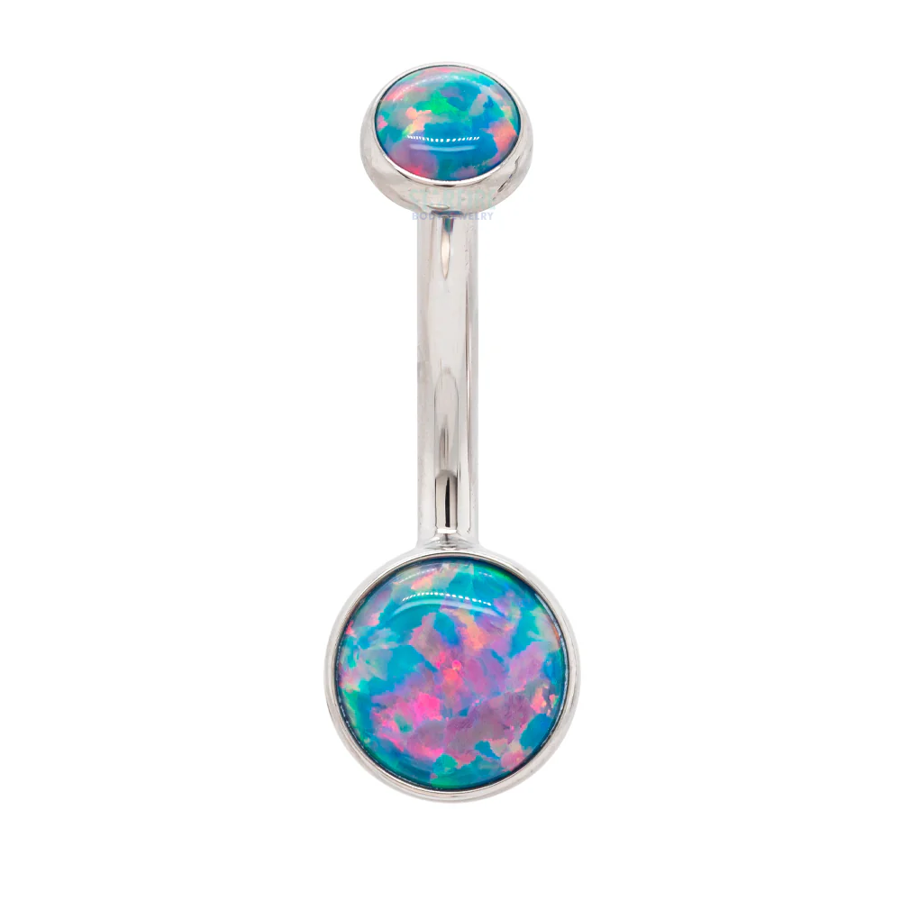 Bezel-set Opal Navel Curve - Image 6