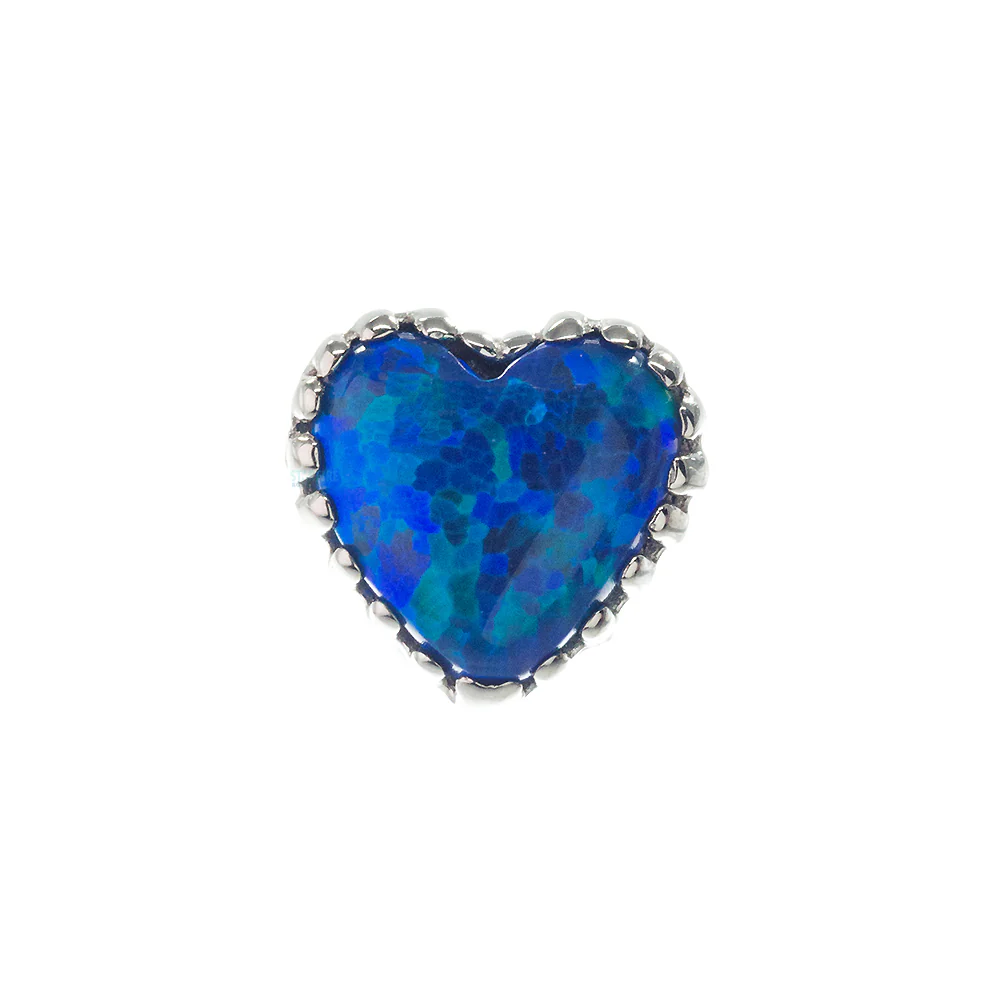 Heart Opal Threaded End in Gold - Image 25
