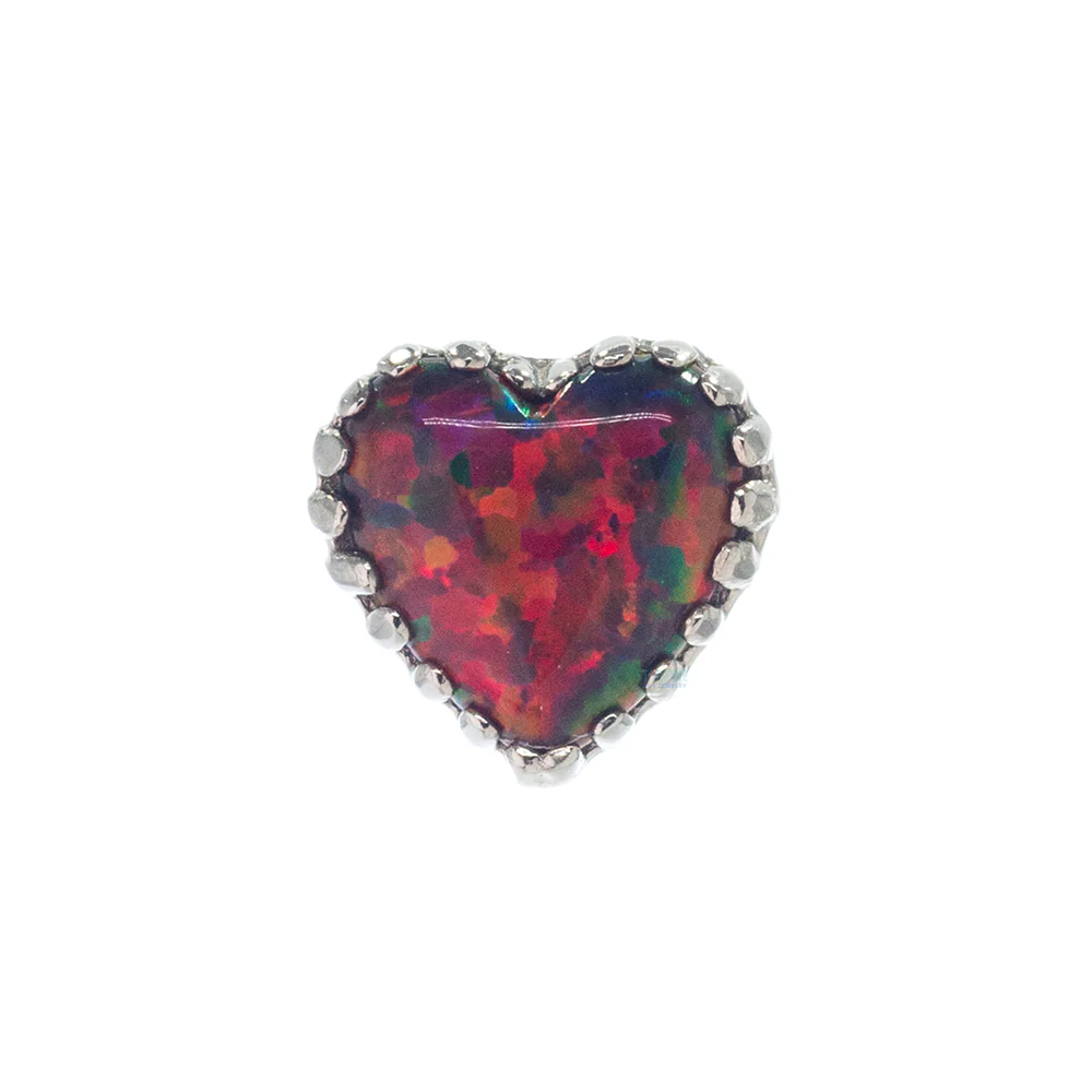 Heart Opal Threaded End in Gold - Image 28