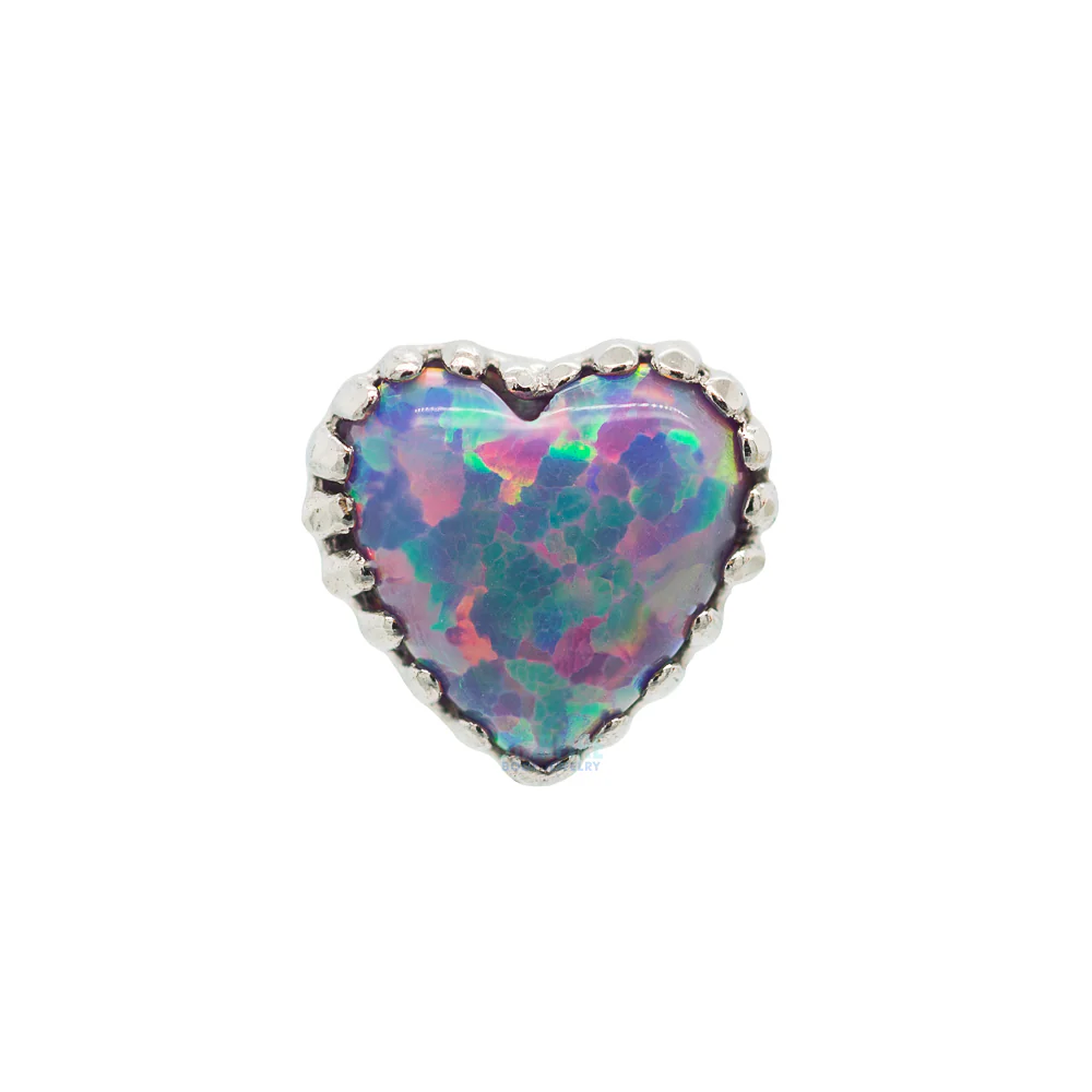 Heart Opal Threaded End in Gold - Image 33