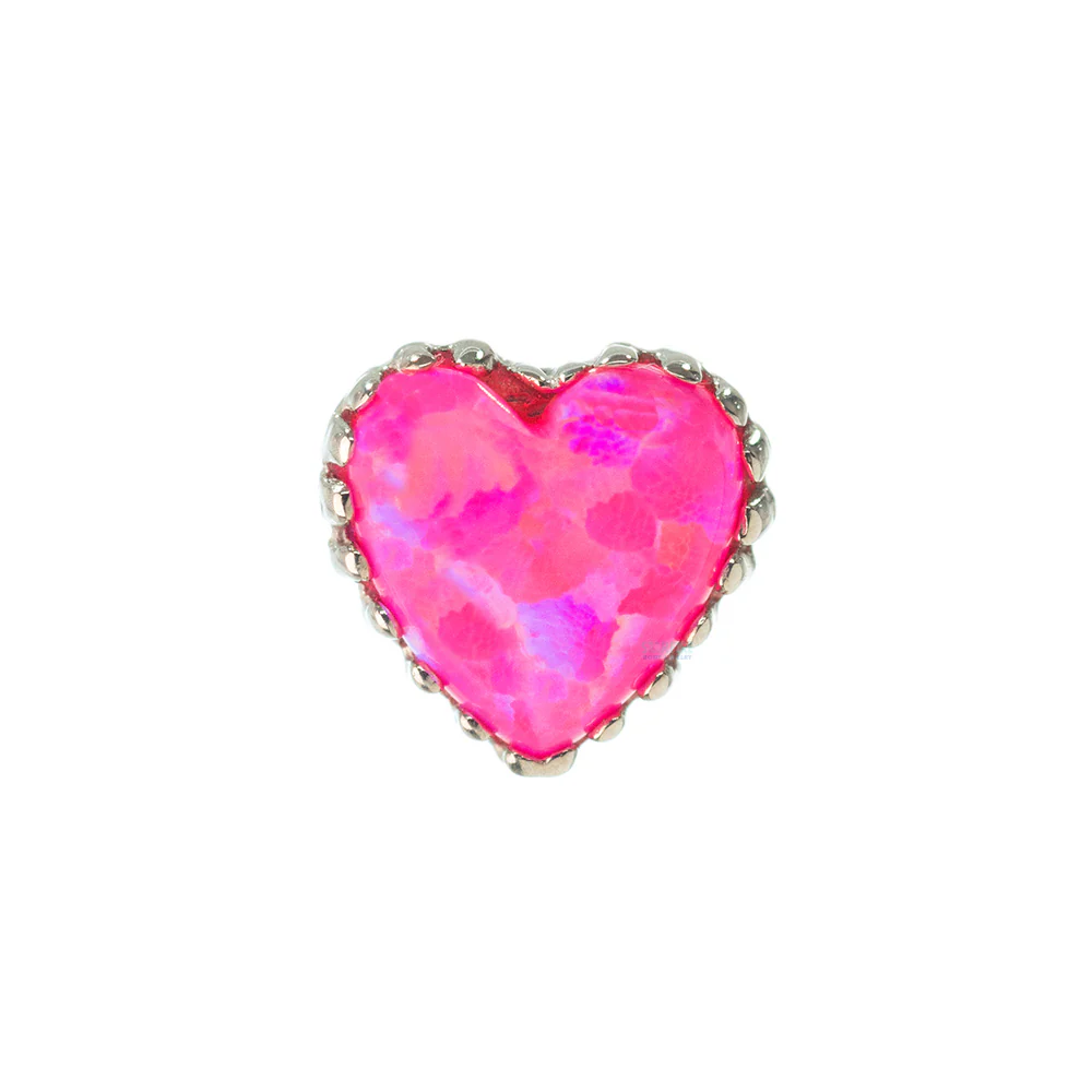 Heart Opal Threaded End in Gold - Image 40