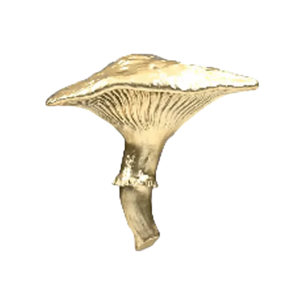 "Mushroom 05" Threaded End in Gold