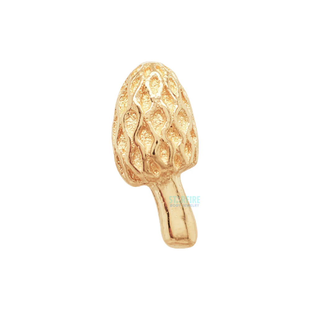"Mushroom 08" Threaded End in Gold - Image 2