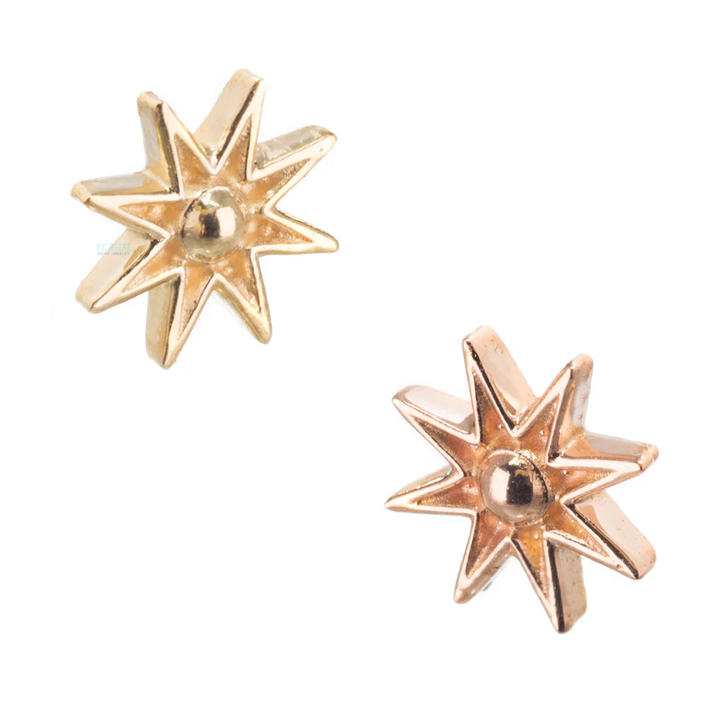 "Nova" Threaded End in Gold