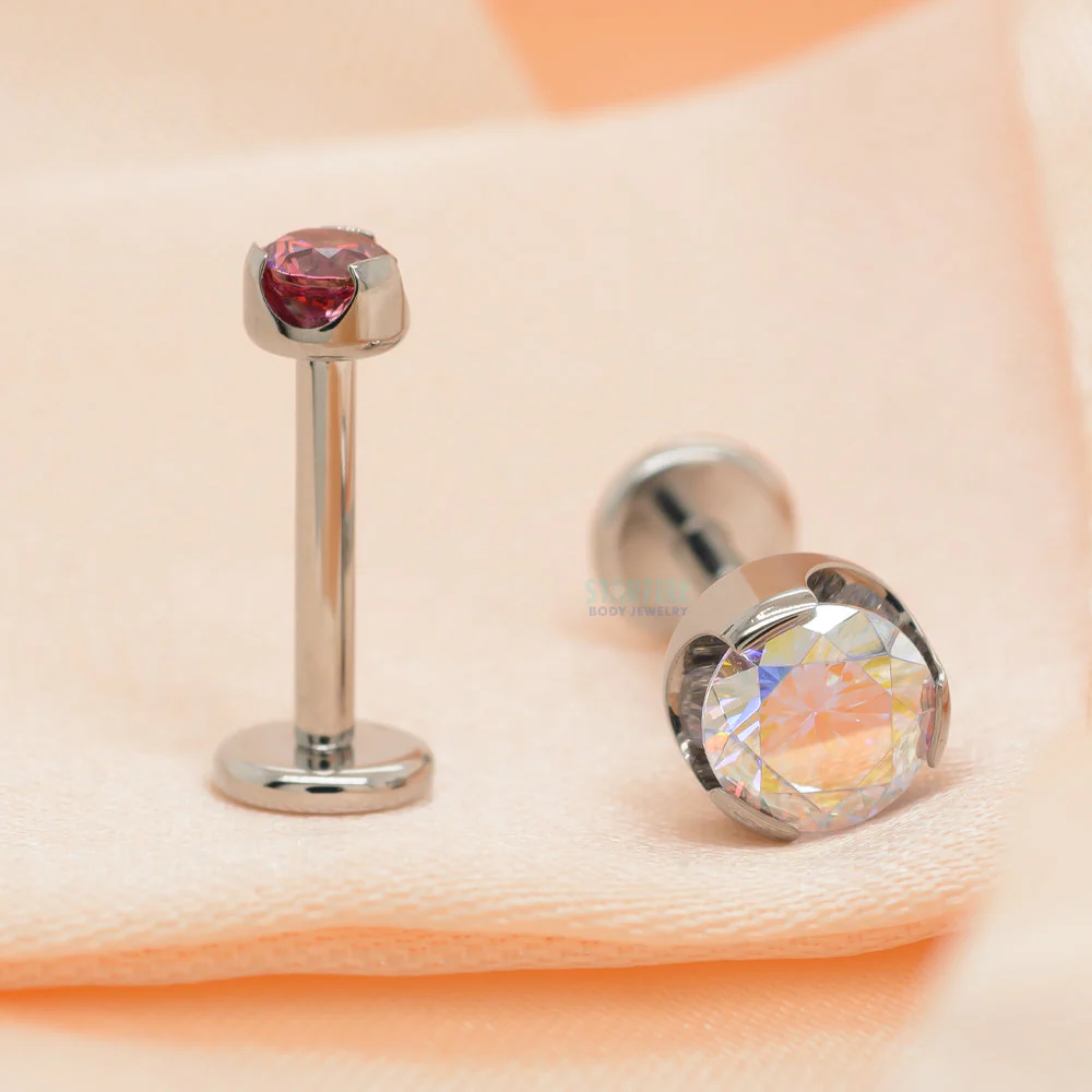 Prong-Set Brilliant-Cut Gem on Flatback - Image 2