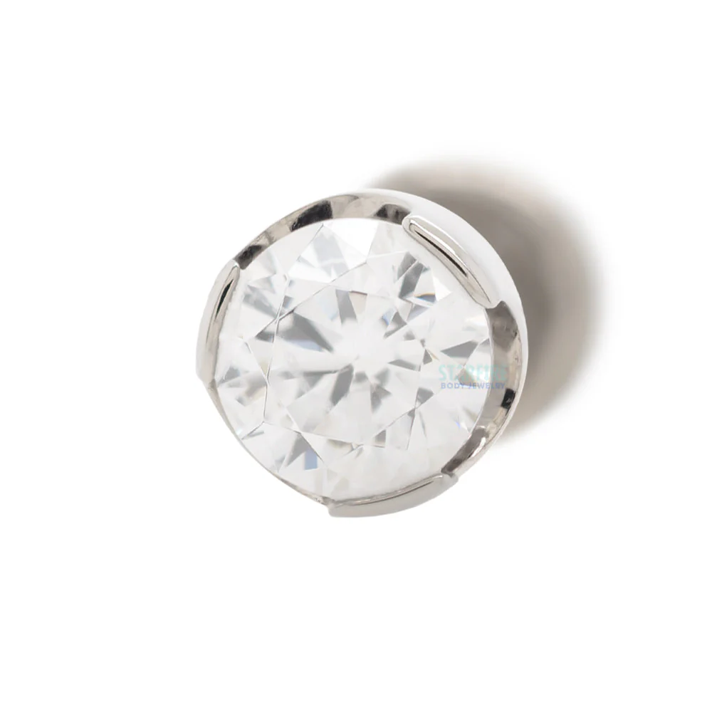 Prong-Set Brilliant-Cut Gem on Flatback - Image 6