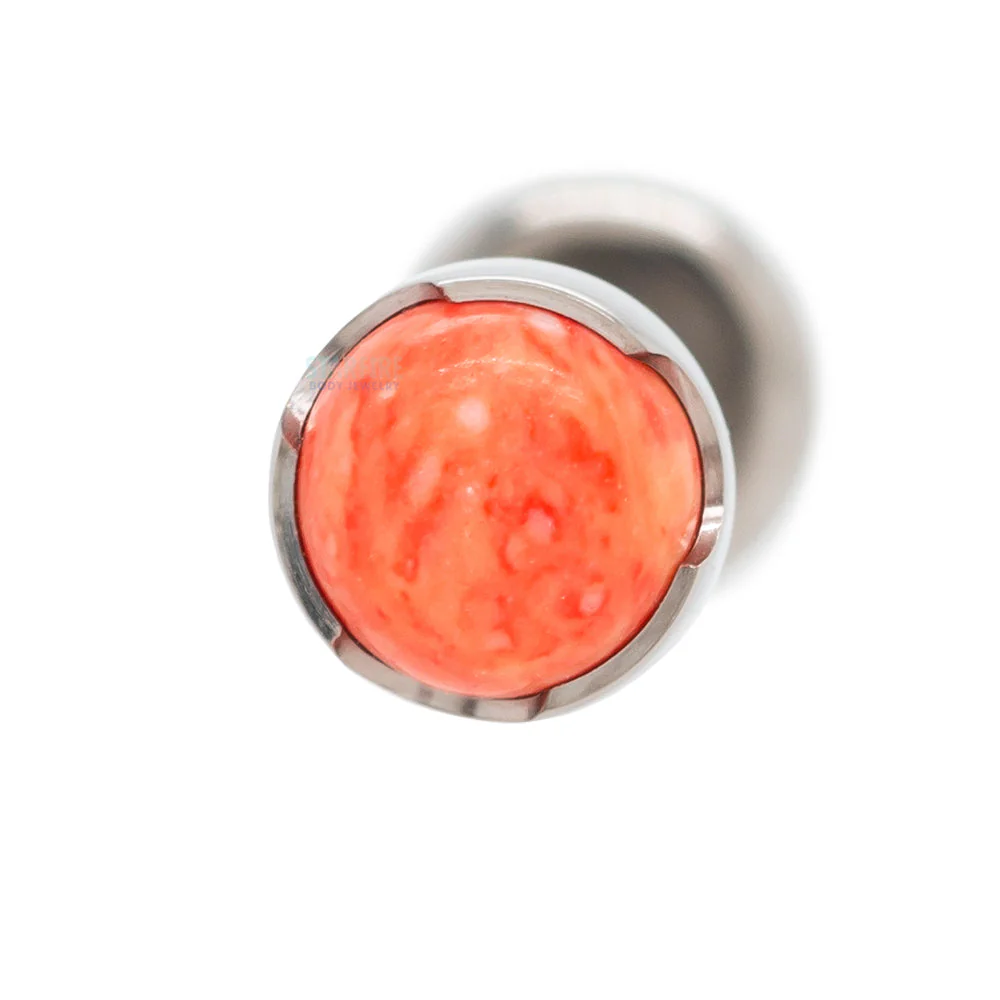 Prong-Set Natural Stone Cabochon on Flatback - Image 3