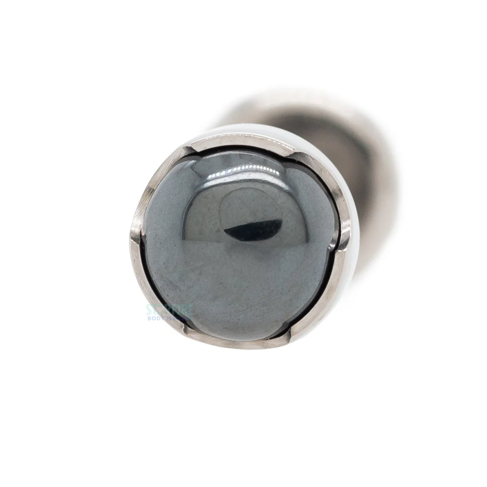 Prong-Set Natural Stone Cabochon on Flatback - Image 5