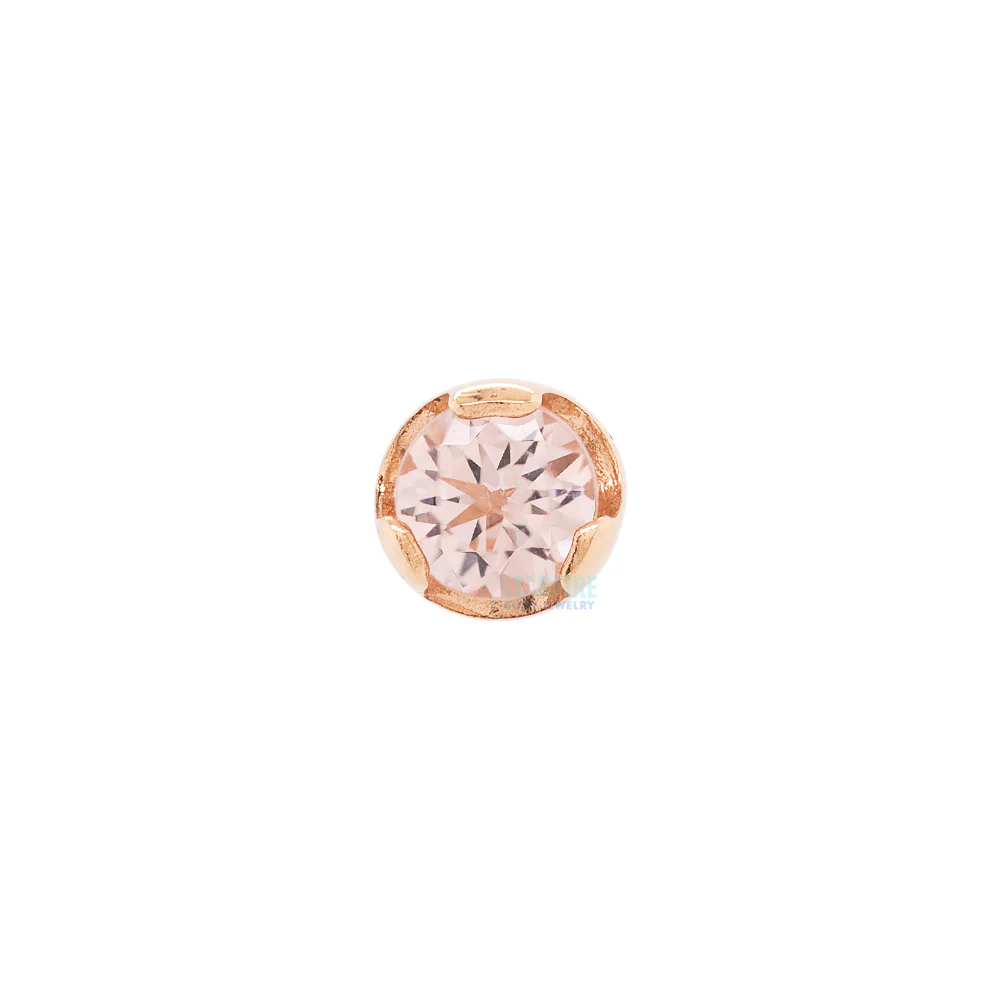 Prong-Set Nostril Screw in Gold with Brilliant-Cut Gem - Image 10