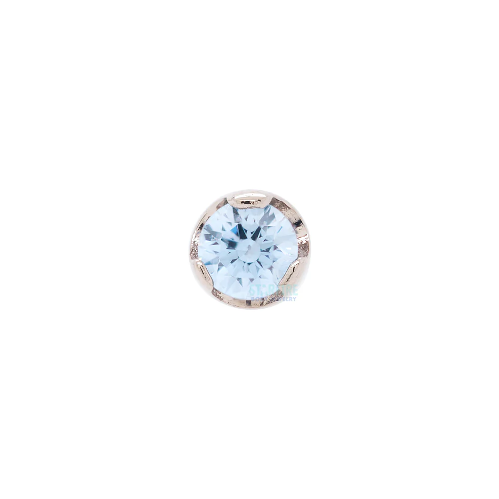Prong-Set Nostril Screw in Gold with Brilliant-Cut Gem - Image 16