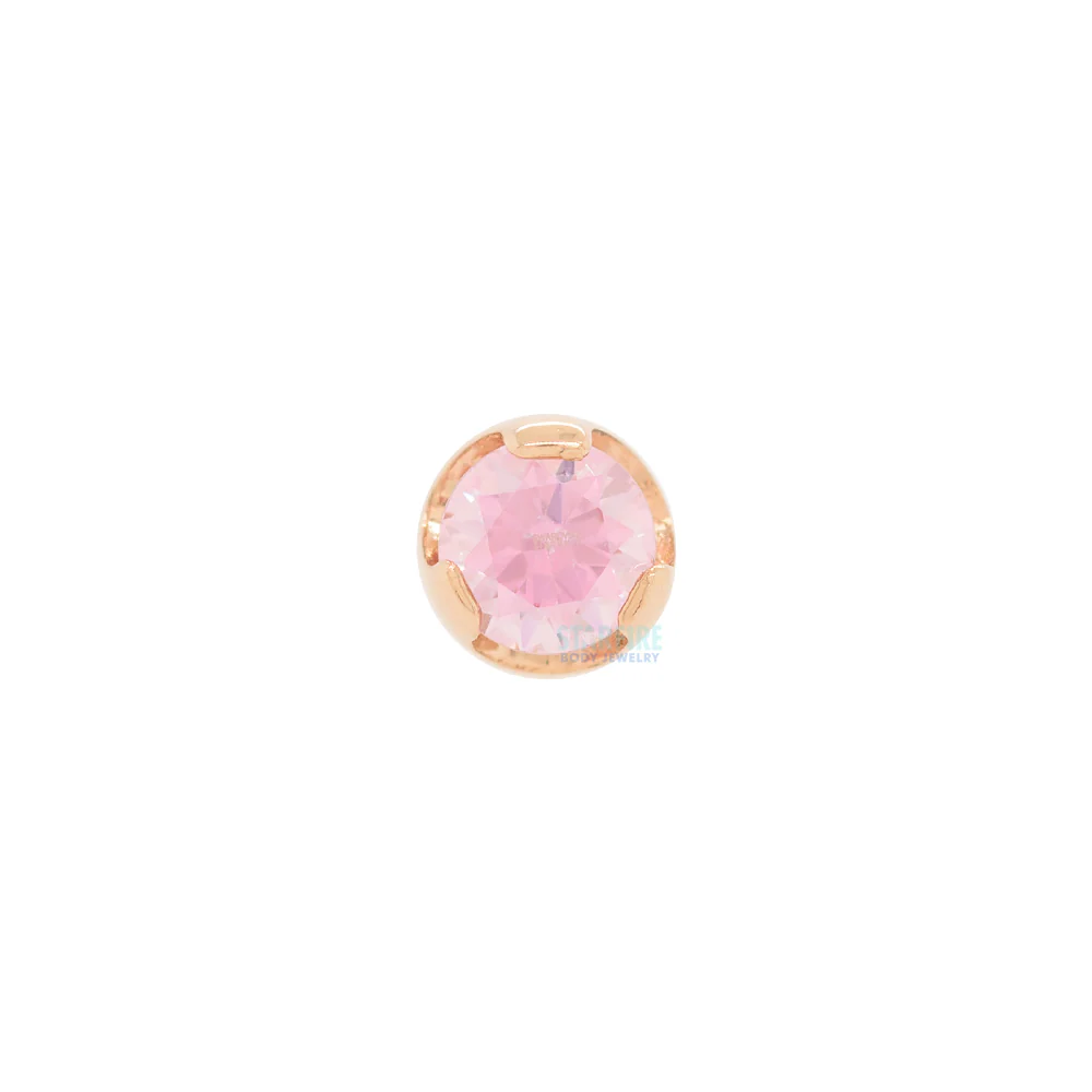 Prong-Set Nostril Screw in Gold with Brilliant-Cut Gem - Image 17