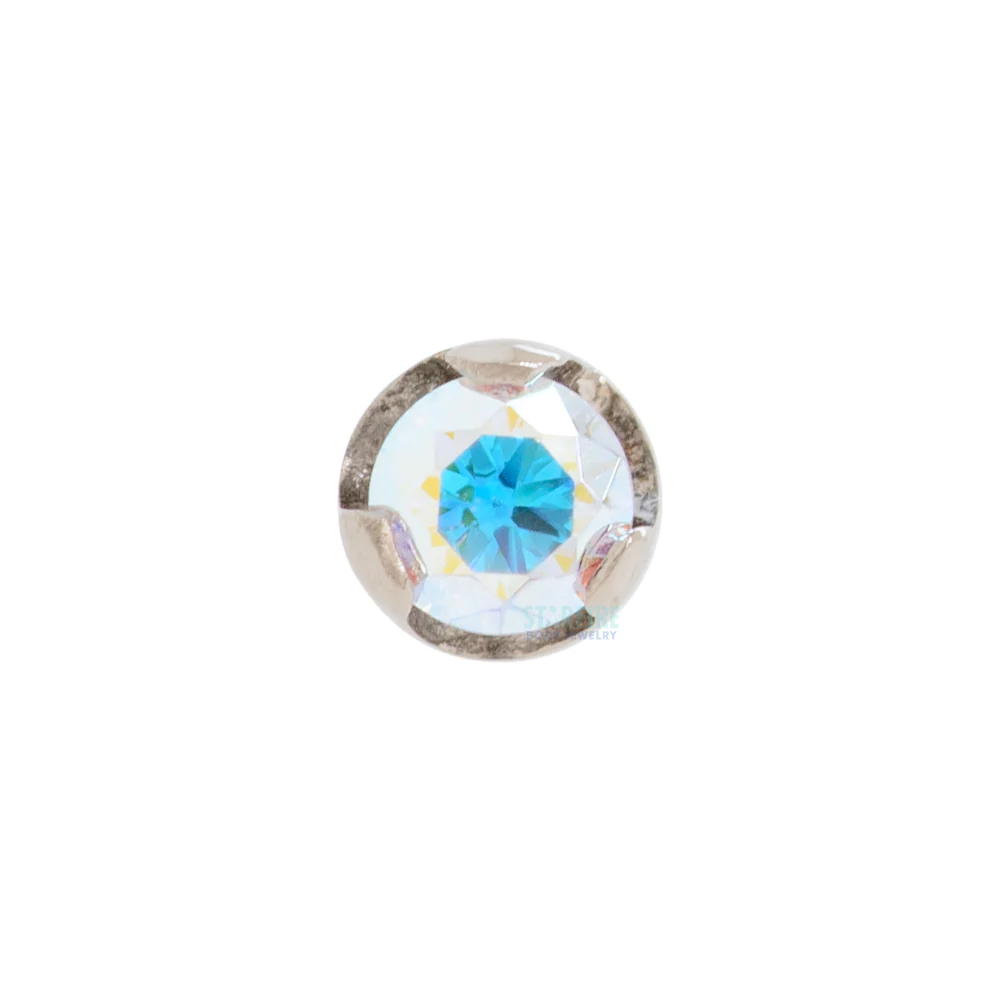 Prong-Set Nostril Screw in Gold with Brilliant-Cut Gem - Image 7
