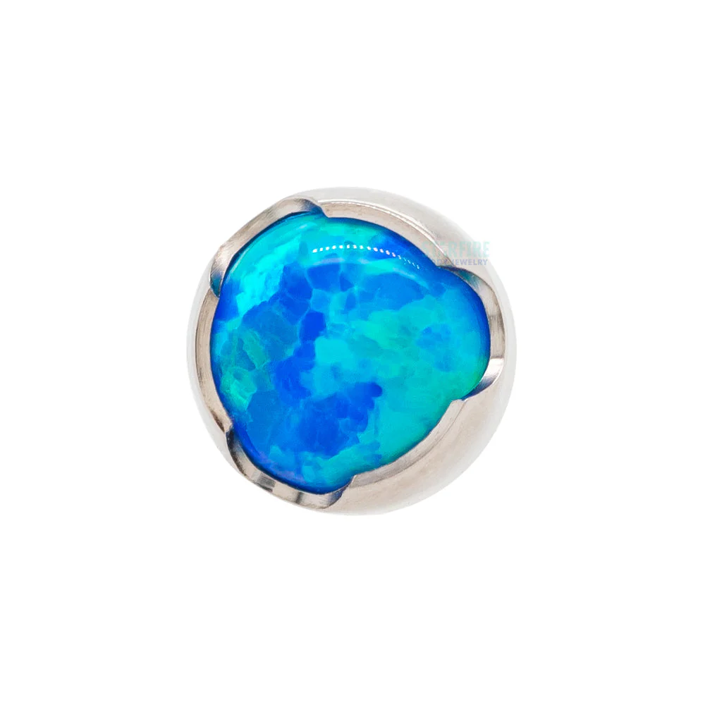 Prong-Set Opal Cabochon Threaded End - Image 4