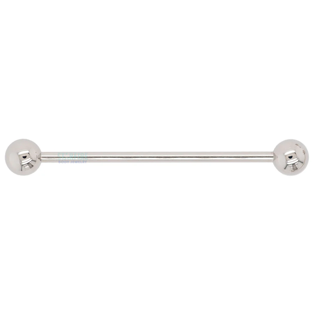 Stainless Steel Straight Barbell - 10 ga. - Image 3