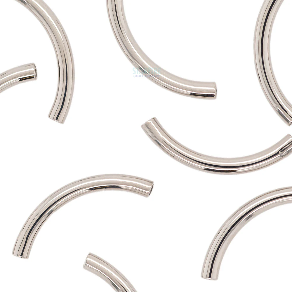 Stainless Steel Threaded Curved Barbell Shaft - Image 2