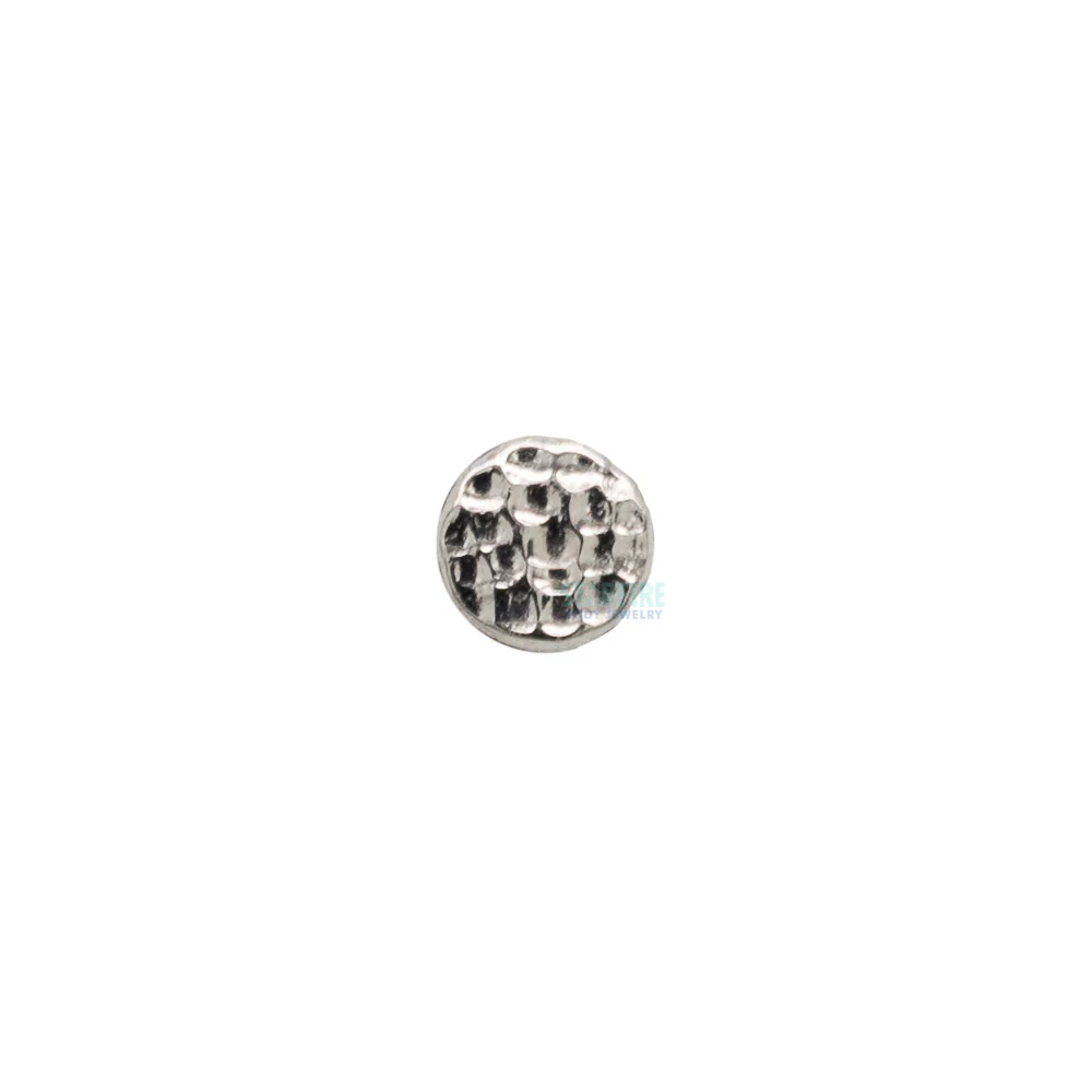 threadless: Hammered Disk End in Gold - Image 2