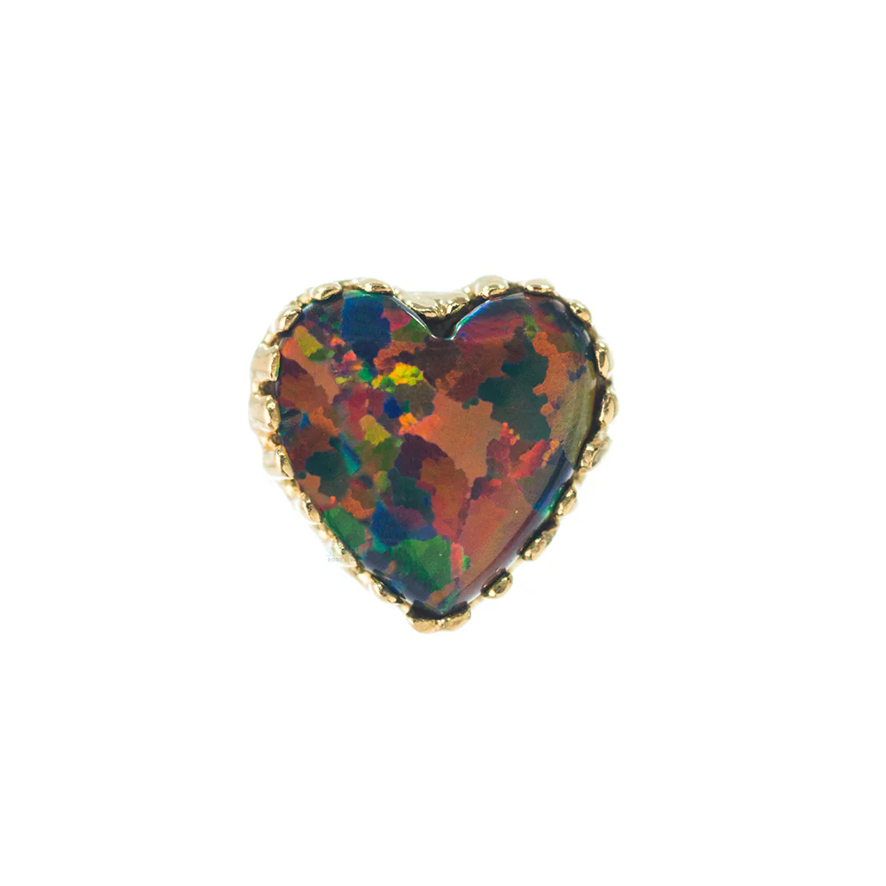 threadless: Heart Opal End in Gold - Image 29