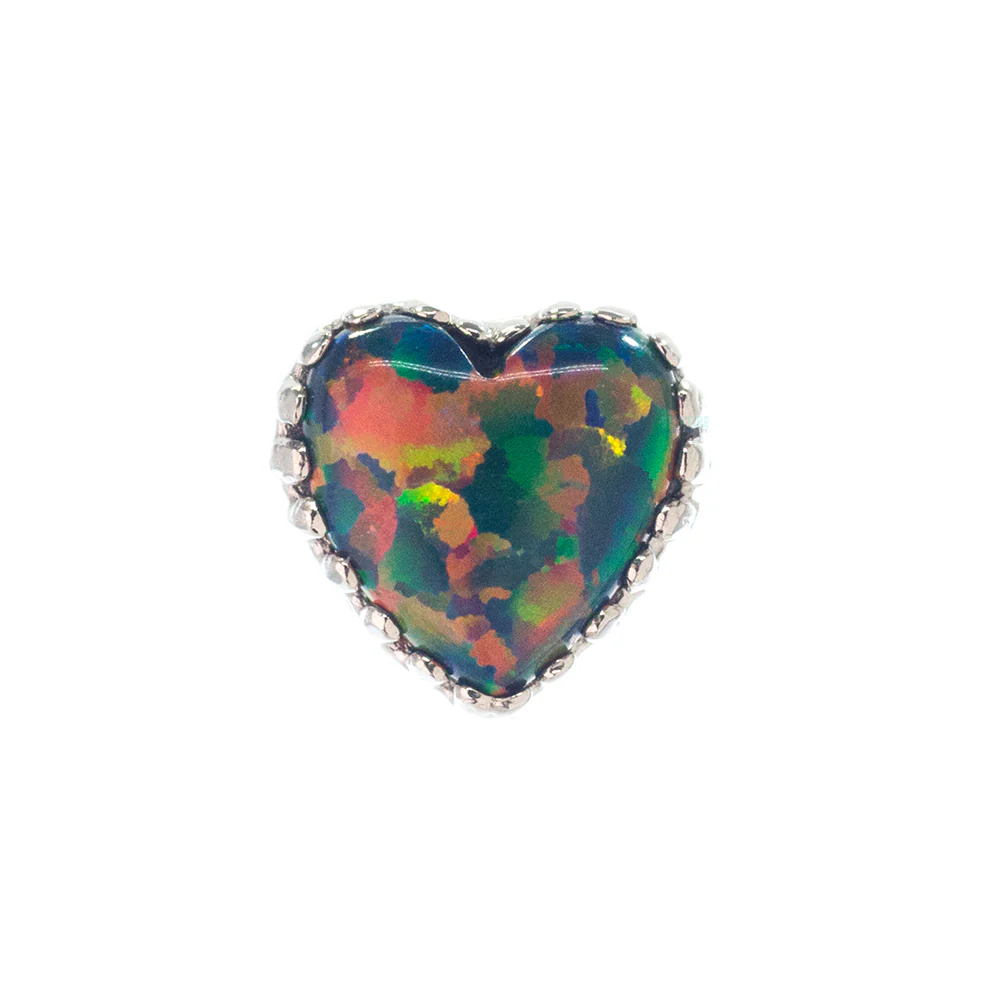 threadless: Heart Opal End in Gold - Image 30