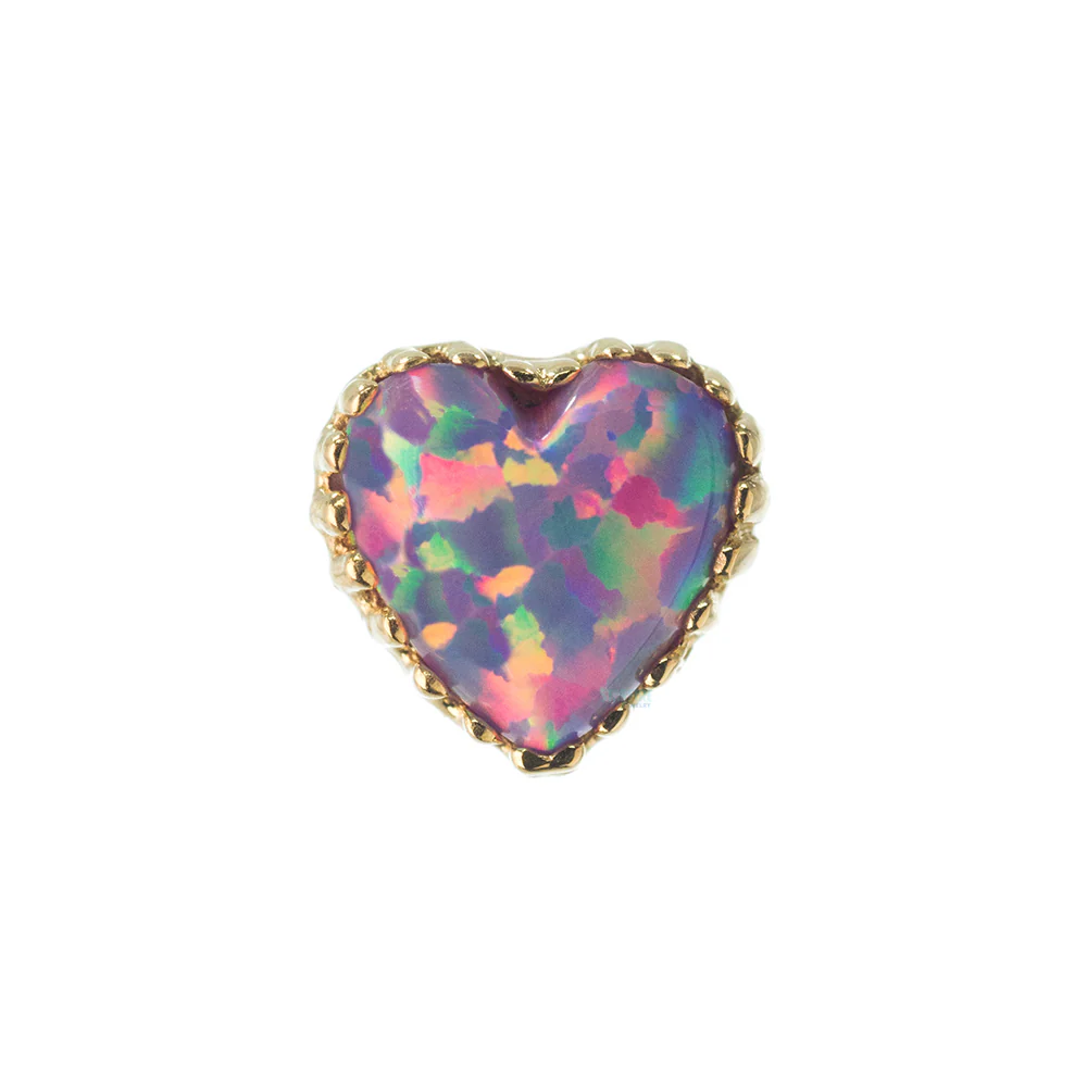 threadless: Heart Opal End in Gold - Image 32