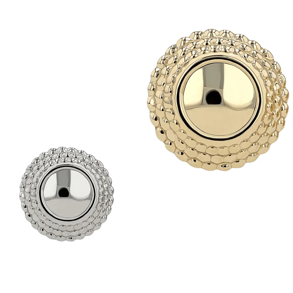 threadless: "Hera" Mirrored Finish Circle End in Gold - Image 2