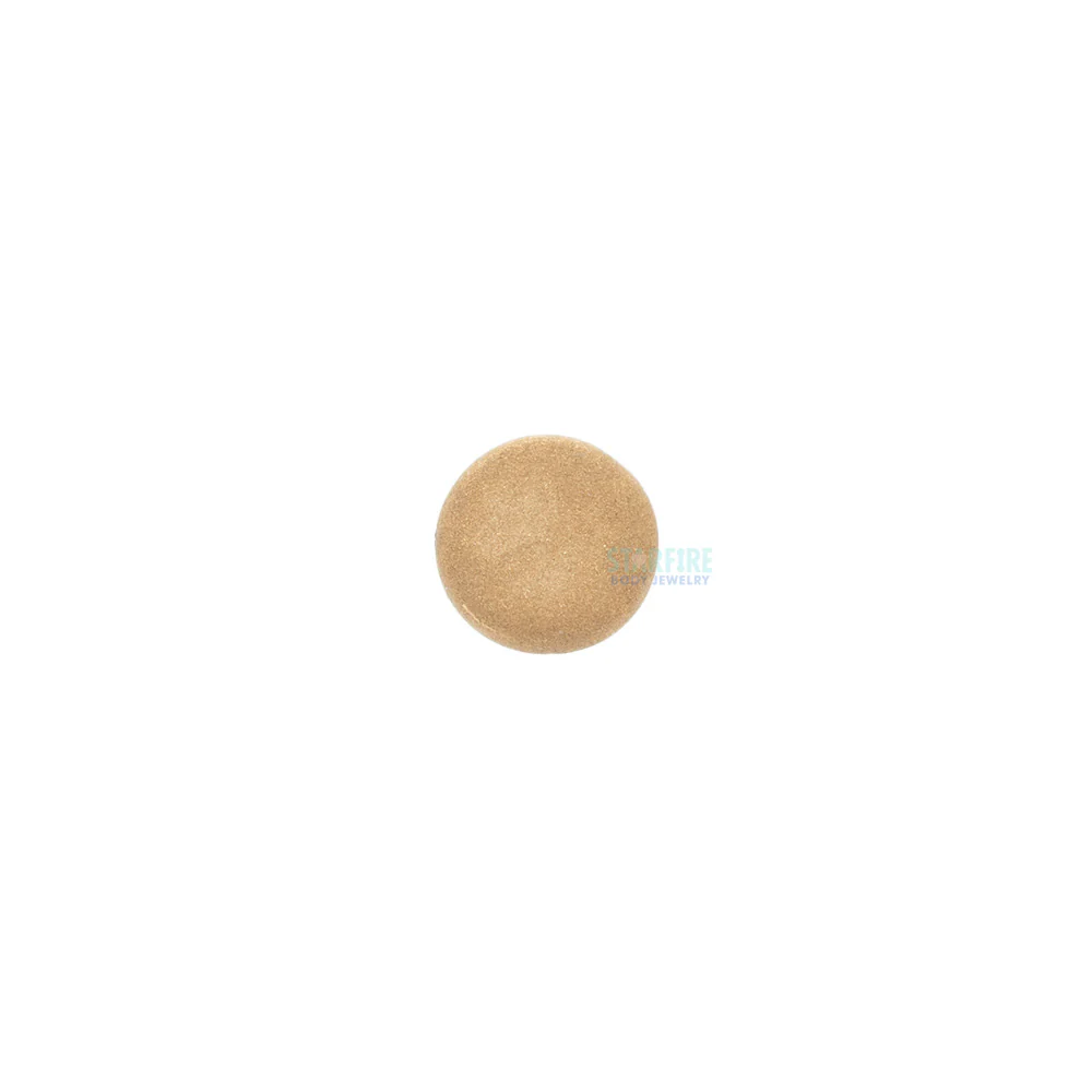 threadless: Sandblasted Disk End in Gold - Image 2