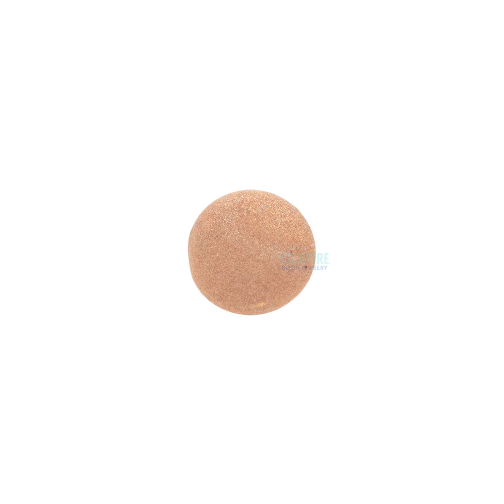 threadless: Sandblasted Disk End in Gold - Image 3