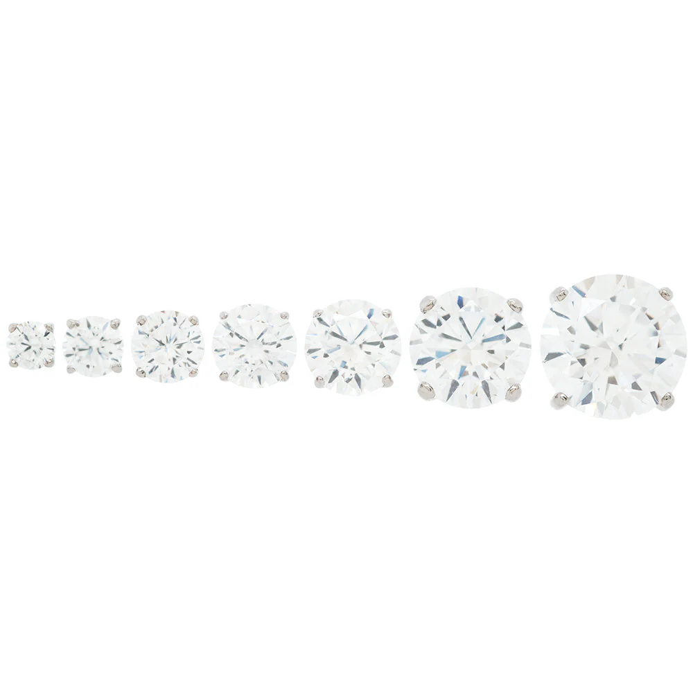 "Tiffany" Prong-Set Brilliant-Cut Gem - on flatback - Image 2