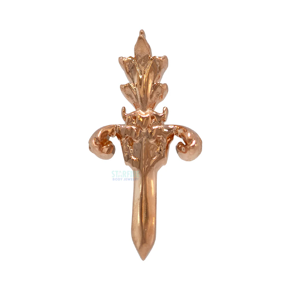 "Royal Dagger" Threaded End in Gold - Image 3