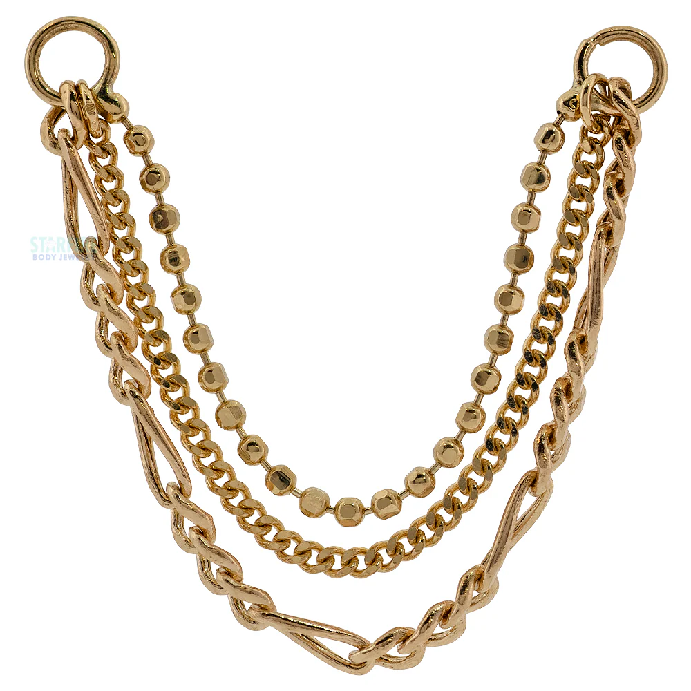 "Arno" Chain Attachment in Gold - Image 3
