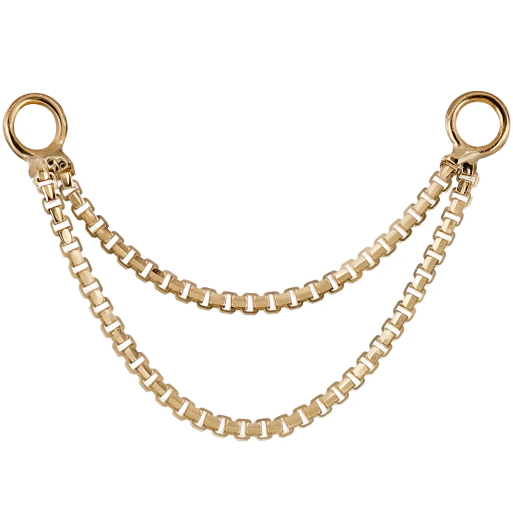 Brillcut Double Box Chain Attachment in Gold - Image 2