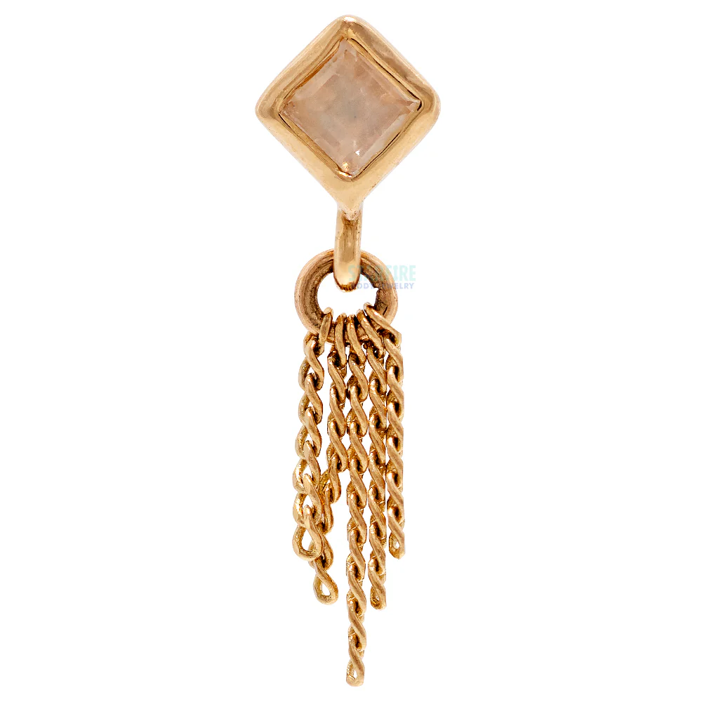 threadless: "Miel" End in Gold With Natural Stone - Image 4