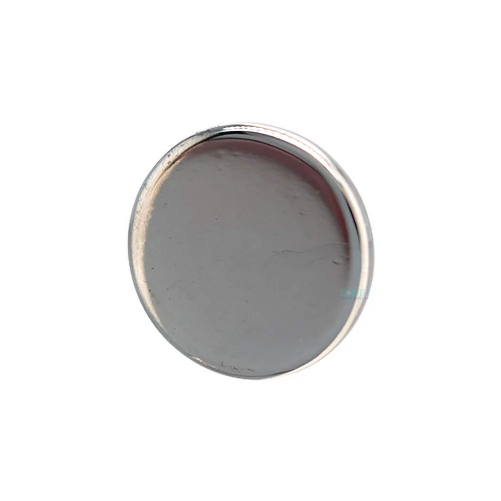 threadless: High Polish Disk End in Black Niobium - Image 3