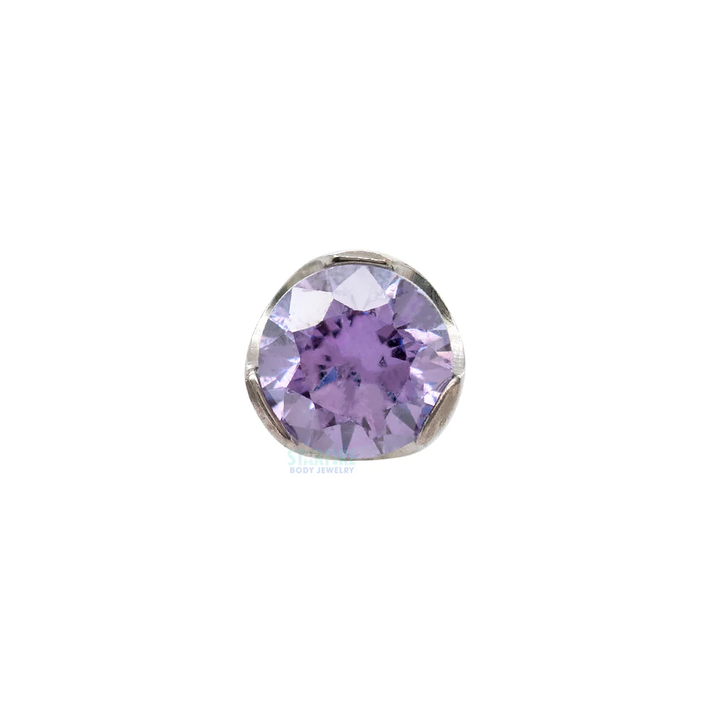 threadless: 3mm Prong-Set Gem End - Image 5