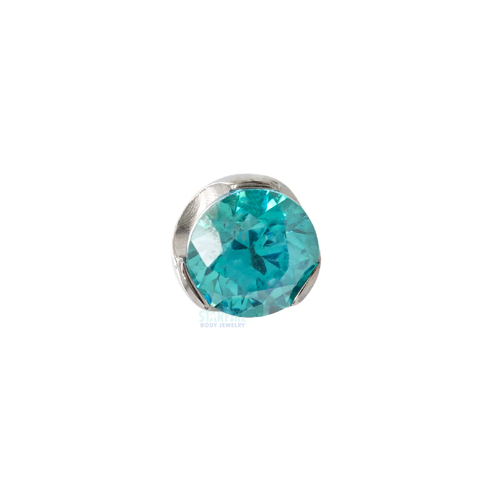 threadless: 3mm Prong-Set Gem End - Image 6