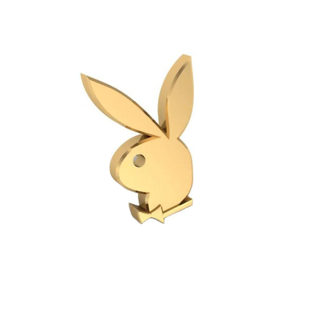"Bunny Head" Threaded End in Gold - Image 2