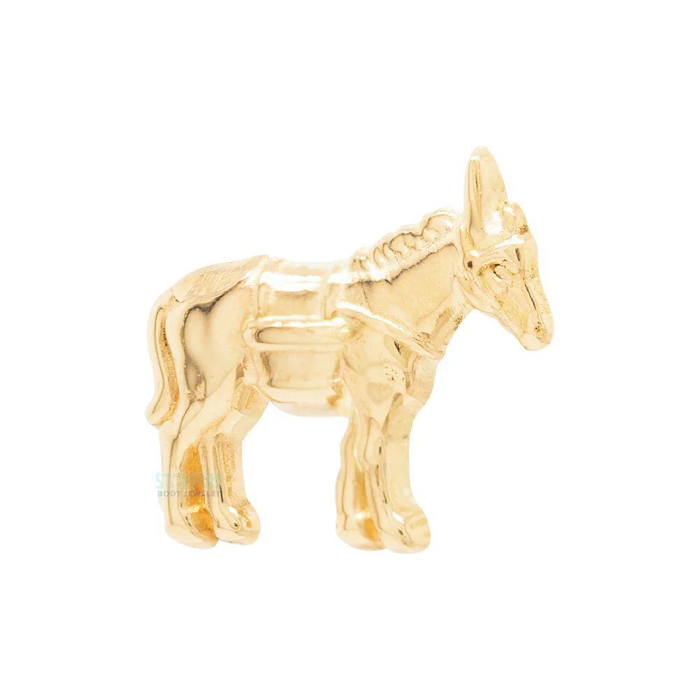 Donkey Threaded End in Gold