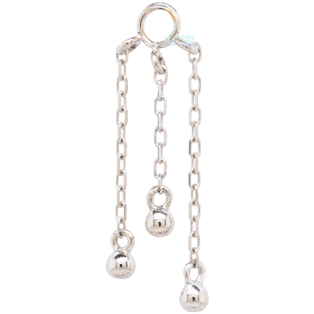 "Dancing Queen" Chain Charm in Gold