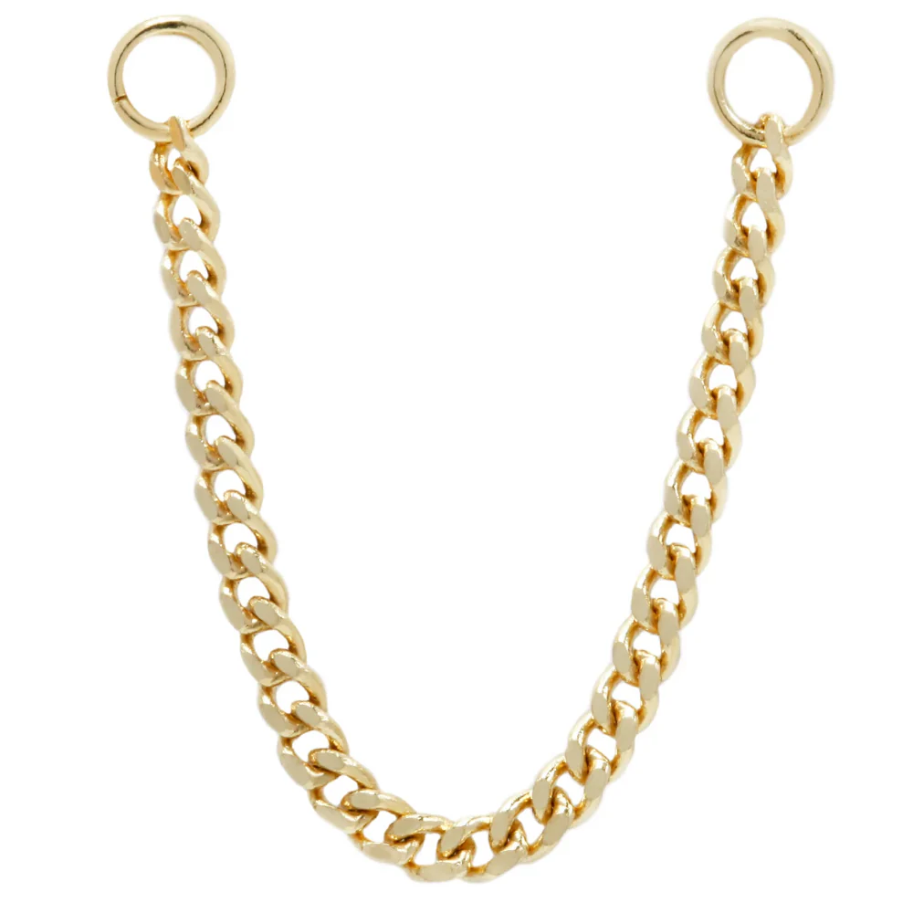 Faceted Chain Attachment in Gold - Image 2