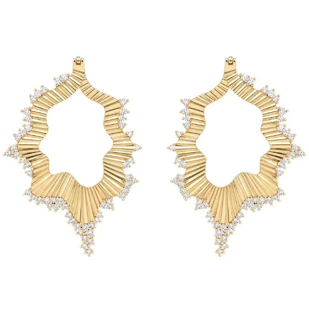 "Heartbreaker" Earrings with CZ's