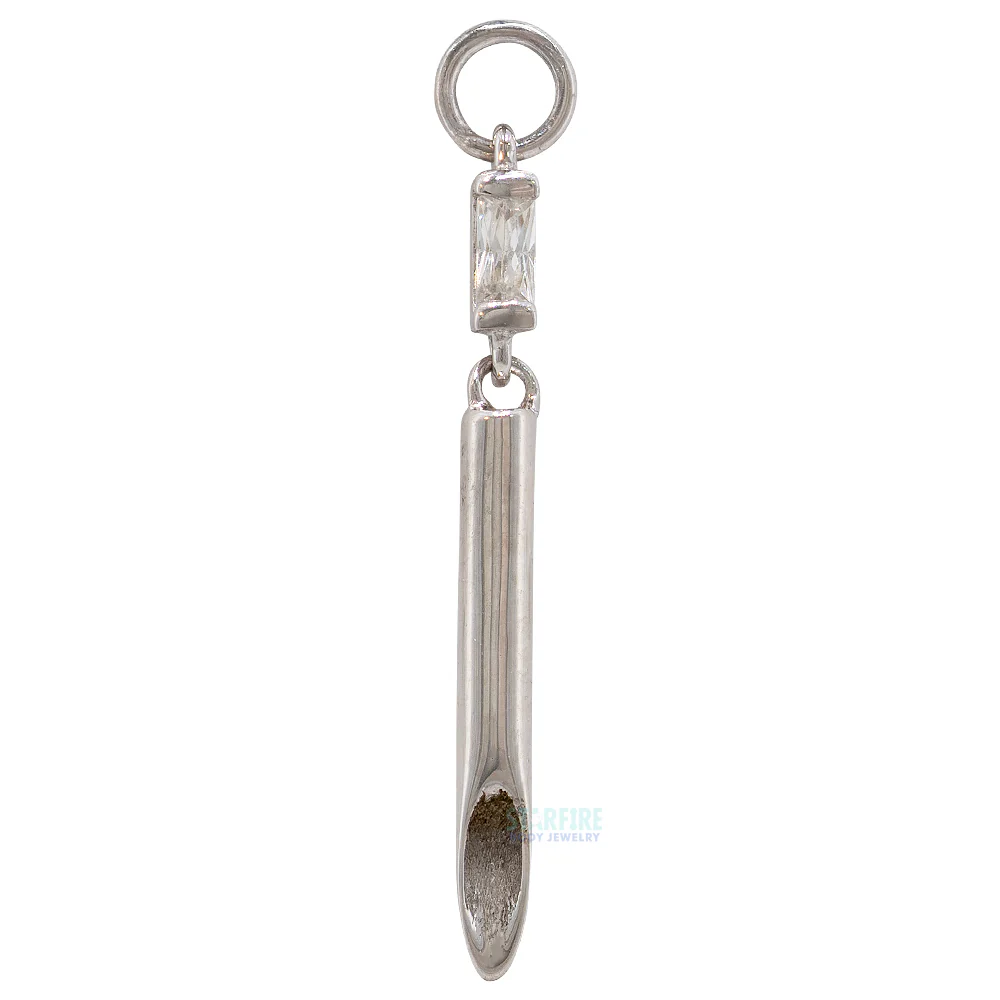 "Kulture" Charm in Gold with CZ - Image 4