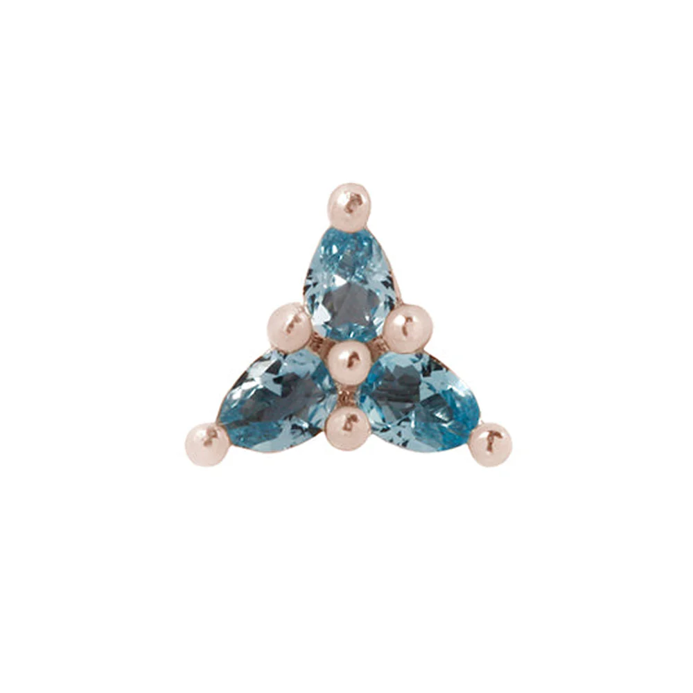threadless: "3 Little Pears" End in Gold with London Blue Topaz' - Image 5