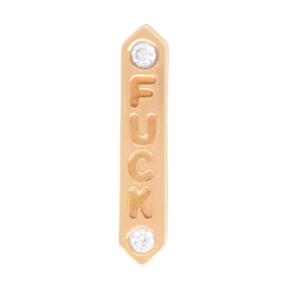 threadless: "Fuck" End in Gold with Diamonds - Image 3