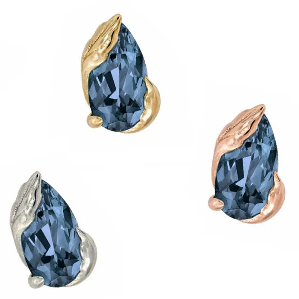 threadless: "Occasion" End in Gold with London Blue Topaz